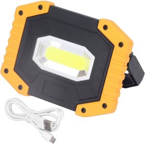 Projecteur de chantier LED haute luminosité 3,7 V avec batterie incluse, lampe d'urgence portable COB LED rechargeable avec batterie externe WD-841 - Product Image 1