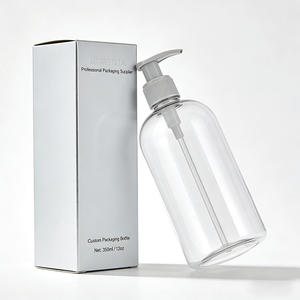 Botella de Plástico PET Transparente de 350 ml (12 oz) con Bomba Dosificadora para Champú, Acondicionador para el Cabello, Jabón Corporal, Envases al por Mayor - Product Image 2