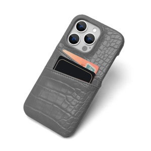 Coque de téléphone <span class=keywords><strong>portable</strong></span> antichoc élégante grise pour accessoires de Smartphone de style minimaliste IP12 13 14 15 Pro Max - Product Image 3