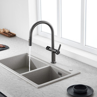 Robinet de cuisine intelligent Weihao avec contrôle de la température par LED, robinet rotatif à 360 degrés, pulvérisateur de robinet