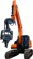 Marteau vibrant de type excavateur avec pince pour pieux tubulaires