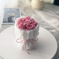 PS-004 2025 éternel Mini Rose conservé bouquet de fleurs parfumé vent fleur cadeau pour petite amie mère