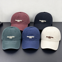 Casquette de baseball OEM personnalisée en sergé de coton à 6 panneaux, style vintage délavé, visière incurvée, logo brodé, ajustable pour hommes et femmes
