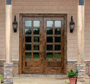 Puerta Interior Moderna de Madera Sólida Personalizada con Elegante Veta de Madera Natural y Acabado Liso - Product Image 2