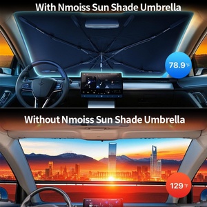 Parasol para Parabrisas, Protección Contra Rayos Solares y Daños por Calor, Mantiene el Interior Fresco, Protección UV Negra - Product Image 6