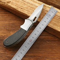Couteau pliant à lame semi-dentelée en acier 3CR13, manche G10, couteau de poche EDC pour le camping, la chasse et les activités de plein air