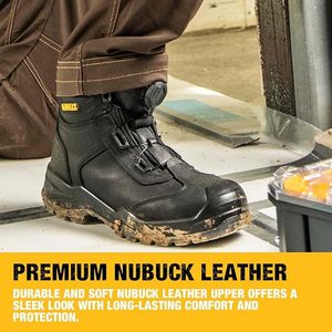 <span class=keywords><strong>Stivali</strong></span> da Lavoro di Sicurezza con Punta <span class=keywords><strong>in</strong></span> Acciaio, <span class=keywords><strong>in</strong></span> Pelle Nubuck, Vestibilità Larga, Fodera Sintetica, Suola <span class=keywords><strong>in</strong></span> <span class=keywords><strong>Poliuretano</strong></span> - Product Image 4