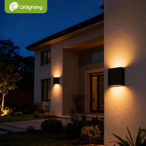 Lámpara <span class=keywords><strong>de</strong></span> Pared Exterior Negra con Iluminación <span class=keywords><strong>de</strong></span> 2 Lados, Certificación ETL FCC, Lámpara <span class=keywords><strong>de</strong></span> Pared Exterior <span class=keywords><strong>de</strong></span> Aluminio, Linterna <span class=keywords><strong>para</strong></span> Garaje, Lámpara <span class=keywords><strong>para</strong></span> <span class=keywords><strong>Casa</strong></span> - Product Image 1