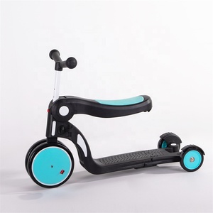 BEBELUX Kick Scooter Hot Sale Beberapa Warna 5 In 1 Naik Mobil Mainan Orang Tua Pegangan Dorong Kaki Push Plastik + Aluminium Paduan 20KG