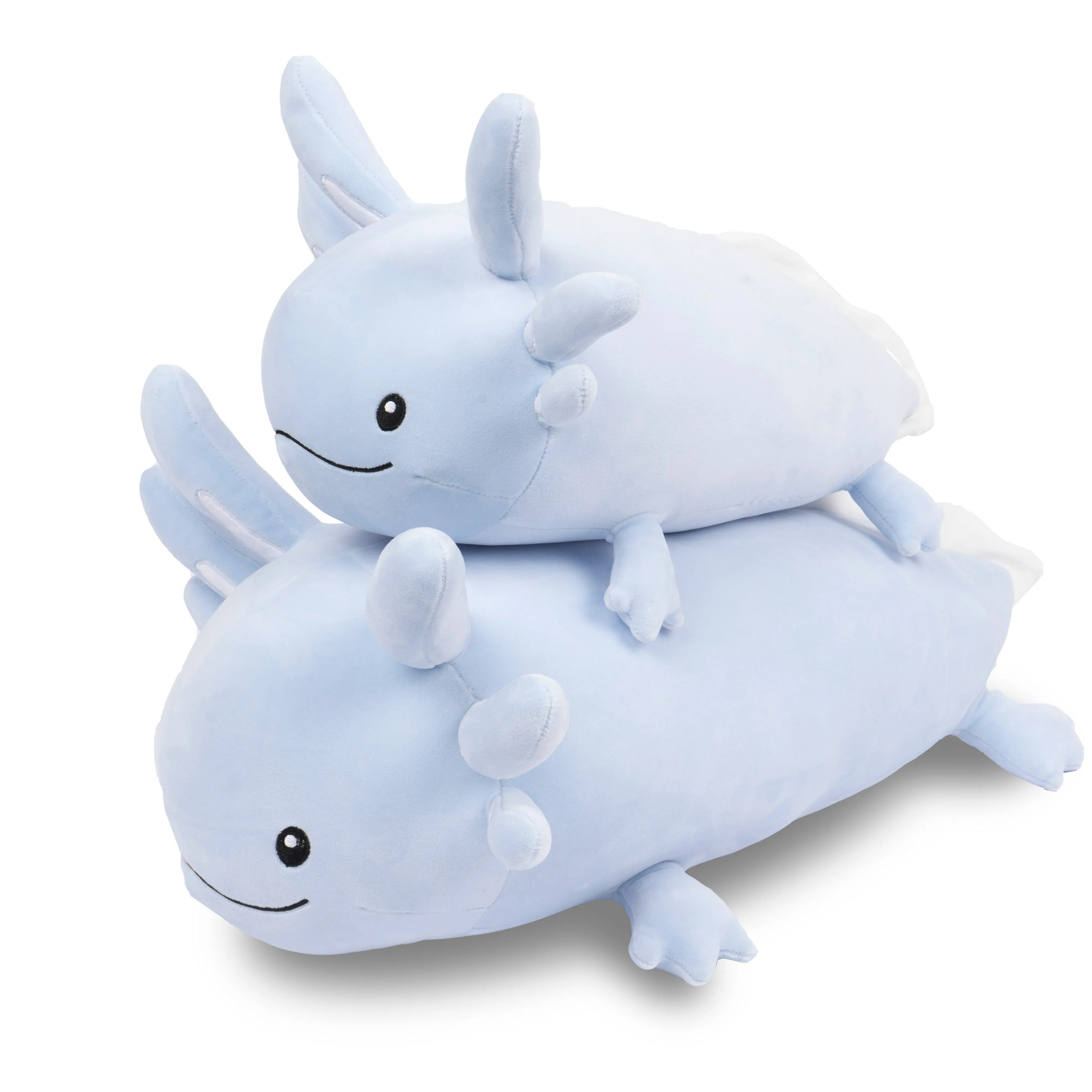 Hot blue soft stuffed blue axolotl plush toys sleeping pillow custom funny plush toy for kids gift