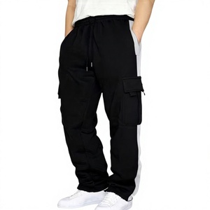 Men's Cargo Jogger Pants Breathable Quick Dry Eco-Friendly Lightweight Polyester/Cotton Drawstring Waist Straight Leg Trousers - Product Image 1