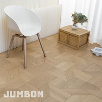 Parquet en chêne, bois d'ingénierie, motif chevron, pour projets d'aménagement intérieur de luxe
