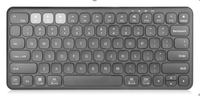 Nouveau clavier sans fil USB à ciseaux ultra-fin et léger à 78 touches, trois canaux, 2.4G BT, Plug & Play, rétroéclairage LED, disposition US