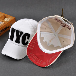 Nouvelle mode perforée Sports enfants <span class=keywords><strong>casquette</strong></span> de baseball <span class=keywords><strong>NYC</strong></span> lettre brodée <span class=keywords><strong>casquette</strong></span> à visière - Product Image 3