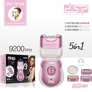 Kit de depilación eléctrico DSP Ladies 5 en 1, 9200 RPM, con 5 accesorios para afeitar y recortar el cuerpo - Product Image 1
