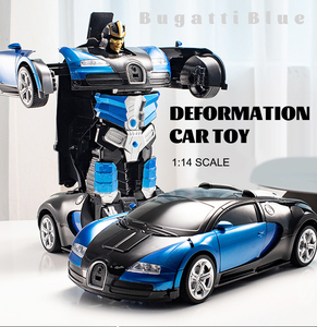 Auto Robotiche per Bambini all'Ingrosso, Giocattoli da Corsa Telecomandati Trasformabili, Auto <span class=keywords><strong>Robot</strong></span> <span class=keywords><strong>con</strong></span> Luci e Musica - Product Image 2