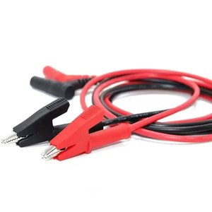 สายทดสอบหัวต่อแบบกล้วย 4 มม. ต่อกับคลิปหนีบสายไฟแบบจระเข้ หัววัดมัลติมิเตอร์ สายทดสอบแบบหัวต่อจระเข้ สายทดสอบหัวต่อแบบกล้วย 4 มม. ต่อกับหัวต่อแบบกล้วย - Product Image 3