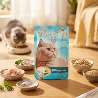 Nourriture humide pour chats en conserve, sur mesure OEM, poulet, thon, saumon, viande véritable, qualité supérieure, non-OGM, haute teneur en viande, 375g, friandises