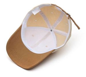 Casquette de baseball 6 panneaux en coton brodé avec lettres personnalisées, bicolore blanc, style sportif et formel, taille standard du fabricant, avec motif à nœuds - Product Image 6