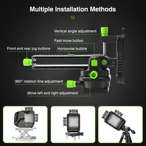 Nivel Láser Rotatorio de 12 Líneas Huepar Osram <span class=keywords><strong>S03CG</strong></span>, Función Bluetooth, Modo de Pulso para Exteriores y Haz Verde 3D, Medidor de Nivel Láser para Terrenos - Product Image 4