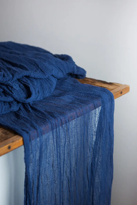 Bán Buôn Tùy Chỉnh Kích Thước Vải Runners Màu Xanh Hải Quân Bảng Cổ Điển Runners Boho Cho Trang Trí - Product Image 2