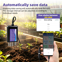 Testeur de sol amélioré avec connexion USB Type-C pour téléphone portable, 5 broches, 11 cm, capteur de température, d'humidité, de pH et de fertilité NPK