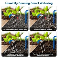 Kit d'arrosage intelligent avancé en plastique avec capteur d'humidité, système d'irrigation goutte à goutte solaire, prend en charge 15 plantes en pot pour la maison