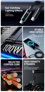 Pd 100W Loại <span class=keywords><strong>C</strong></span> để <span class=keywords><strong>USB</strong></span> <span class=keywords><strong>C</strong></span> với LED hiển thị kỹ thuật số siêu nhanh phí <span class=keywords><strong>c</strong></span>áp cho Huawei Samsung S24 <span class=keywords><strong>OnePlus</strong></span> - Product Image 3