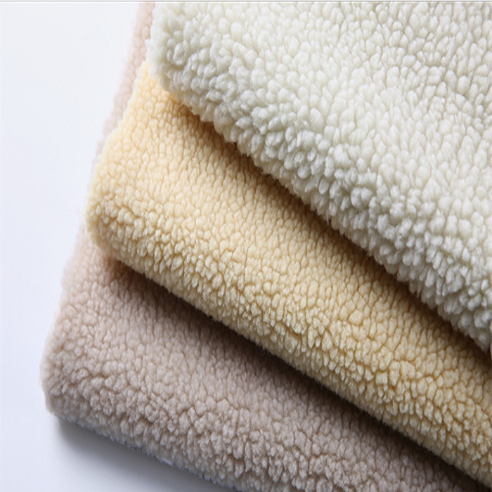 Sherpa Fleece fabric 100 Polyester Anti-static Sherpa fleece hoodie womens fabric for sherpa fleece beanie
