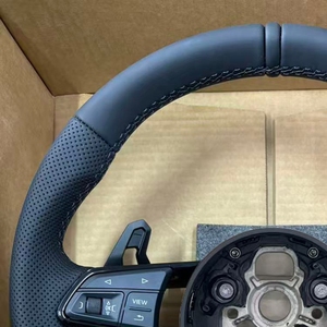 Volante de Cuero R8 con Botón de Arranque para <span class=keywords><strong>Audi</strong></span> Q5 A3 8V A4 B8 B9 A5 B8 A6 C7 C8 A7 A8 S3 S4 S5 S6 S7 RS3 RS5 RS7 RS6 - Product Image 5