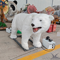 Modèle d'ours polaire animatronique réaliste pour centres commerciaux et écoles, thème de Noël, exposition pour parcs marins