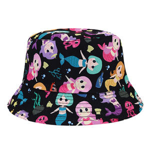 Enfants printemps été décontracté imprimé bambin <span class=keywords><strong>Bob</strong></span> <span class=keywords><strong>Chapeau</strong></span> plage soleil enfants enfants bébé seau <span class=keywords><strong>chapeau</strong></span> casquettes - Product Image 3