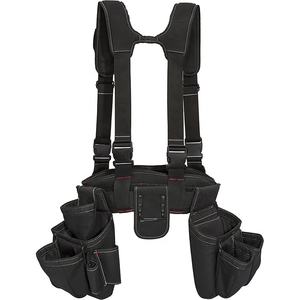 Ceinture à outils robuste et imperméable pour jardinage, électricité, menuiserie, sac à outils électrique avec bretelles - Product Image 2