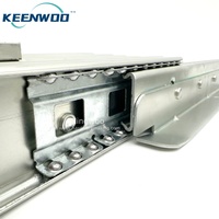 Glissières télescopiques robustes et silencieuses pour table à manger, rails coulissants faciles à installer pour meubles de cuisine et de salle de bain