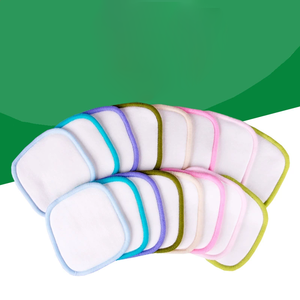 Vente en gros de tampons démaquillants lavables en bambou écologiques de couleur blanche, taille personnalisée, serviette pour le <span class=keywords><strong>visage</strong></span> réutilisable - Product Image 5