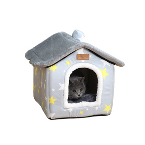 Productos para mascotas, casa acogedora para dormir, fondo antideslizante, tienda de campaña para gatos, accesorios, nicho, chat, cama suave para mascotas - Product Image 1