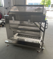 Shineho Nouveau Modèle Machine à Rôtir le Poulet au Charbon de Bois, Gril Rôtissoire, Rôtissoire Française pour Poulet