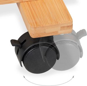 Étagère à fleurs roulantes à l'intérieur de l'étagère pour plantes étagère à fleurs avec 3 étagères et roues pour l'intérieur ou l'extérieur - Product Image 3