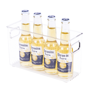 Petits conteneurs d'organisation et de rangement en plastique transparents empilables bacs d'organisation transparents - Product Image 2