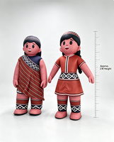 Mascotte publicitaire gonflable personnalisée en forme de personnage ethnique, modèle humain gonflable de dessin animé pour défilés extérieurs et événements culturels