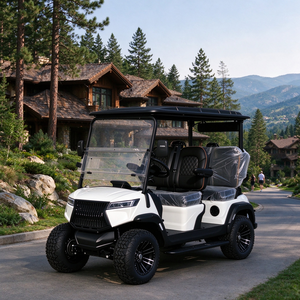 Carrito de Golf Eléctrico para 4 Pasajeros, con Ruedas de 12-14 Pulgadas, para Recorridos Turísticos en Parques - Product Image 1