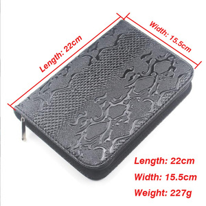 Sac de rangement pour ciseaux de coiffure en cuir Zhen de haute qualité, 6,0 pouces et 7,0 pouces, ensemble de 5 pièces, fabriqué en Chine, sans logo - Product Image 2