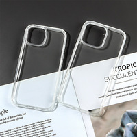 Funda de Lujo Transparente para Teléfono Móvil, con Airbags de TPU, a Prueba de Golpes, Acrílica Rígida, para iPhone 17 Pro Max AIR 18