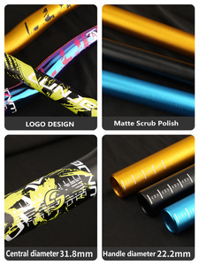 Lunje nhà máy bán 31.8*720/780mm tay lái 35mm tăng MTB <span class=keywords><strong>BMX</strong></span> đường xe đạp leo núi thanh Riser hợp kim nhôm xe đạp tay lái - Product Image 4