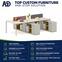 Poste de travail de direction moderne en bois avec fonctionnalités multifonctions pour bureau de manager