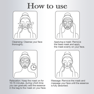 S Salon Use Reparación intensiva <span class=keywords><strong>Magnetoterapia</strong></span> Cuidado DE LA PIEL Antienvejecimiento Antiarrugas Máscara de lámina biomagnética negra con ácido hialurónico - Product Image 6