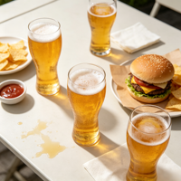 Gobelet à bière en plastique PET sans tige, réutilisable, sans BPA, 16 oz/450 ml, incassable, conforme aux normes FDA LFGB, personnalisable pour les événements SUP aux États-Unis/UE