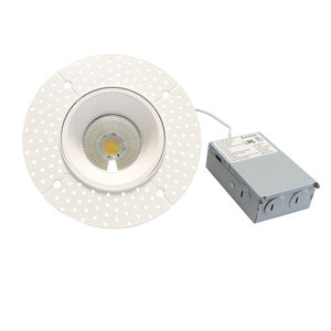 Nouvelle Gamme de Spots LED Encastrables Commerciaux Sans Cadre pour Intérieur, 4 Pouces, 15W 18W, Tension AC120-277V, 5 Températures de Couleur (CCT) Sélectionnables, Cadrans Ronds/Carrés - Product Image 5