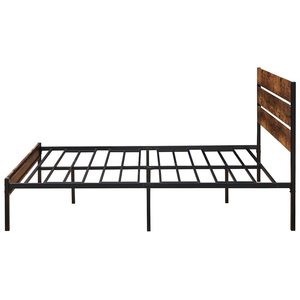 Modern King-Size MDF Wood &amp; Metal <strong>Platform</strong> <strong>Bed</strong> <strong>with</strong> <strong>Storage</strong> &amp; 4 Drawers Double Bedroom Furniture for Home Use - Product Image 6