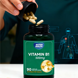 OEM/ODM Vitamin <span class=keywords><strong>B1</strong></span> 500mg Kapsüller-60 Adet Vejetaryen Dostu Bağışıklık Desteği Stres Giderici Günlük 2 Kapsül Yetişkinler ve Gençler İçin - Product Image 3